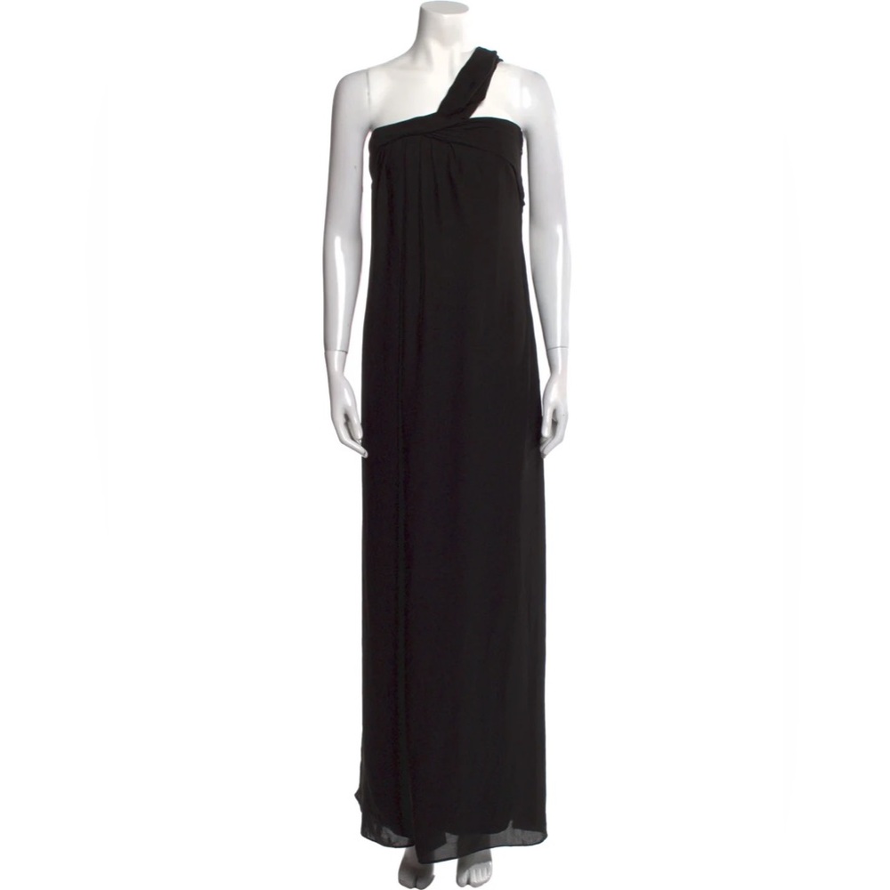 One Shoulder Evening Gown by Halston Heritage, Black